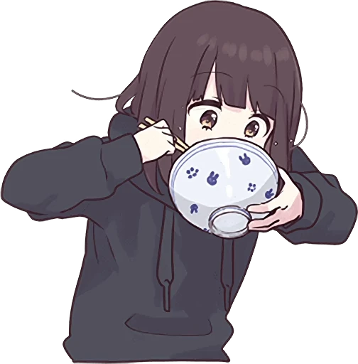 🍲 Стикер «Menhera-chan Animation 2 ENG» для Telegram