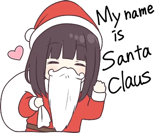 🎅 Стикер «Menhera-chan Animation 2 ENG» для Telegram