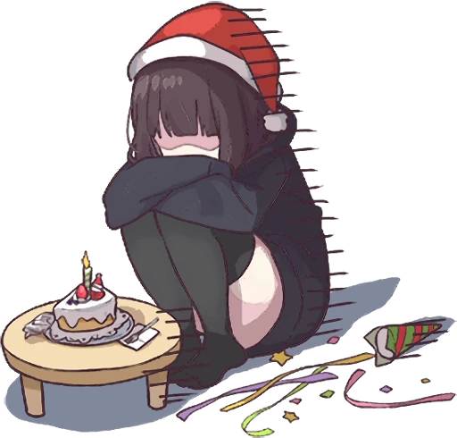 😢 Стикер «Menhera-chan Animation 2 ENG» для Telegram