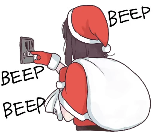 🎅 Стикер «Menhera-chan Animation 2 ENG» для Telegram