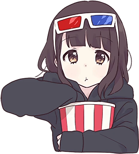 🥜 Стикер «Menhera-chan Animation 2 ENG» для Telegram