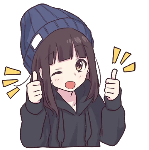 👍 Стикер «Menhera-chan Animation 2 ENG» для Telegram