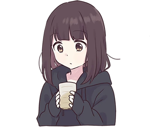 🍵 Стикер «Menhera-chan Animation 2 ENG» для Telegram