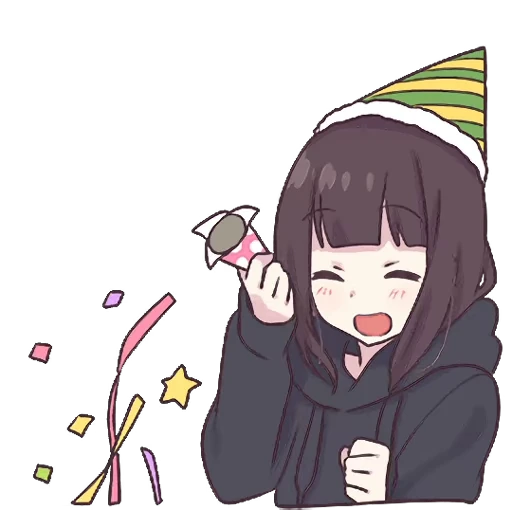 🎉 Стикер «Menhera-chan Animation 2 ENG» для Telegram