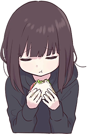 🥪 Стикер «Menhera-chan Animation 2 ENG» для Telegram