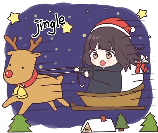🦌 Стикер «Menhera-chan Animation 2 ENG» для Telegram