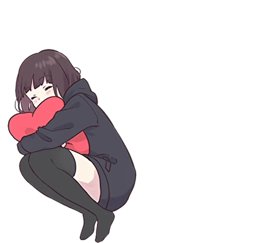 ❤️ Стикер «Menhera-chan Animation ENG» для Telegram