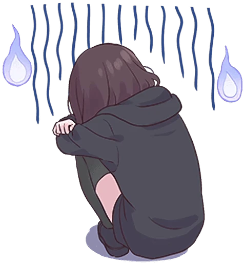 😥 Стикер «Menhera-chan Animation ENG» для Telegram