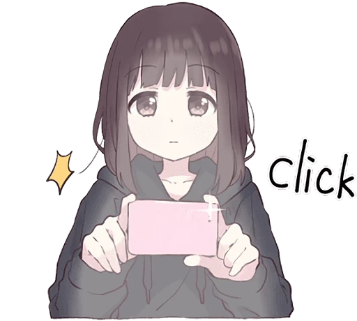 📷 Стикер «Menhera-chan Animation ENG» для Telegram