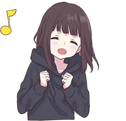 🎵 Стикер «Menhera-chan Animation ENG» для Telegram