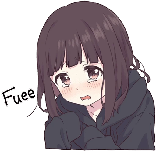 😢 Стикер «Menhera-chan Animation ENG» для Telegram