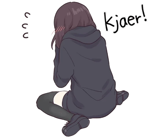 🤧 Стикер «Menhera-chan Animation ENG» для Telegram