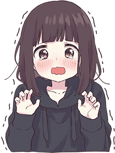 😳 Стикер «Menhera-chan Animation ENG» для Telegram