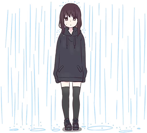 🌧️ Стикер «Menhera-chan Animation ENG» для Telegram