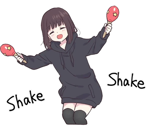 🎼 Стикер «Menhera-chan Animation ENG» для Telegram