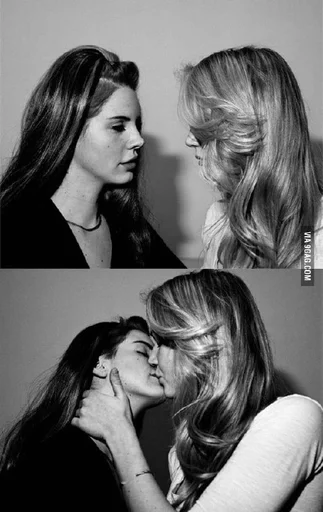 👩‍❤️‍💋‍👩 Стикер «queen lana del rey» для Telegram
