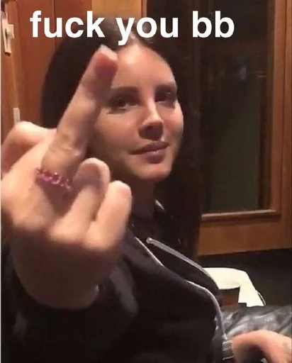 🖕 Стикер «queen lana del rey» для Telegram