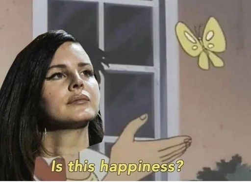 🦋 Стикер «queen lana del rey» для Telegram