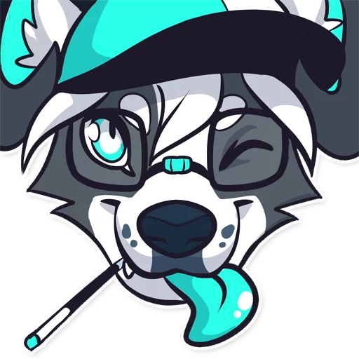 😛 Стикер «Lapfox» для Telegram