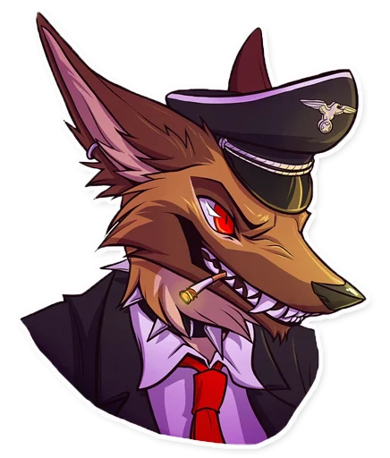 😈 Стикер «Lapfox» для Telegram