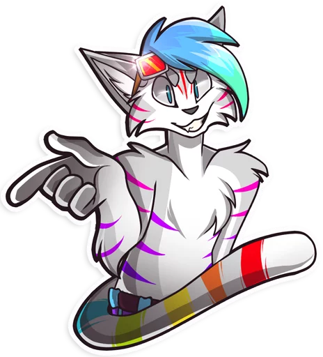 😁 Стикер «Lapfox» для Telegram