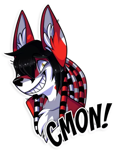 😁 Стикер «Lapfox» для Telegram