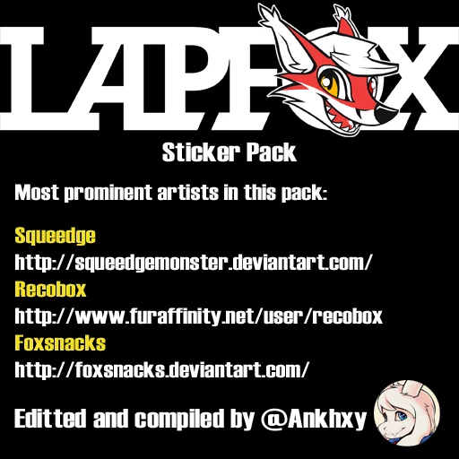 👀 Стикер «Lapfox» для Telegram