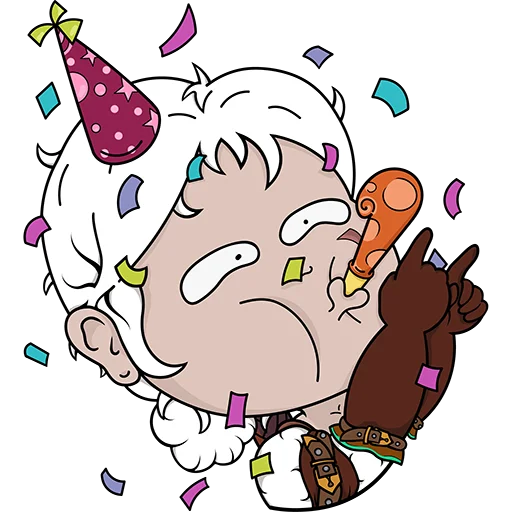 🥳 Стикер «Демон Лапласа» для Telegram