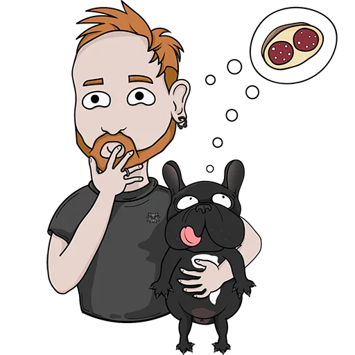 🤔 Стикер «Демон Лапласа» для Telegram