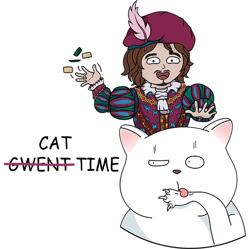 🐱 Стикер «Демон Лапласа» для Telegram
