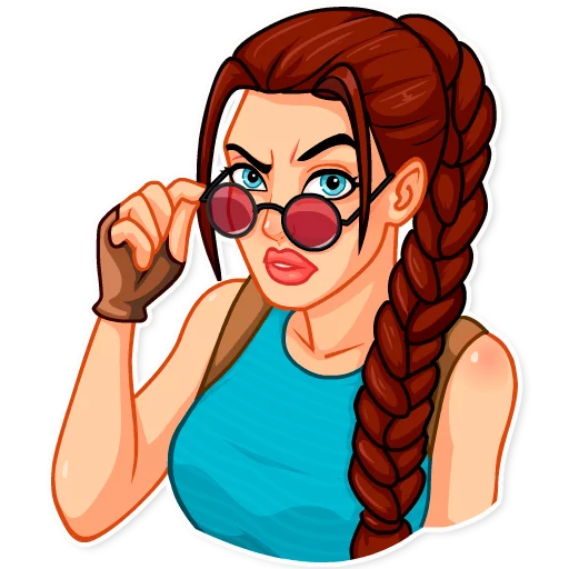 😒 Стикер «Tomb Raider» для Telegram