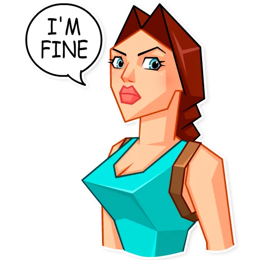 👌 Стикер «Tomb Raider» для Telegram