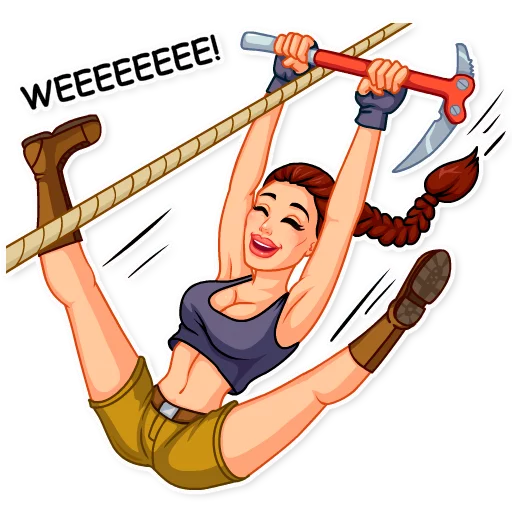 😄 Стикер «Tomb Raider» для Telegram