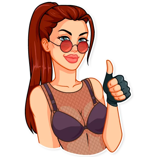 👍 Стикер «Tomb Raider» для Telegram