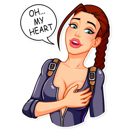 😳 Стикер «Tomb Raider» для Telegram