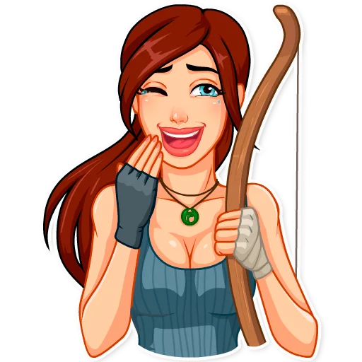 Стикерпак Tomb Raider для Telegram — скачать