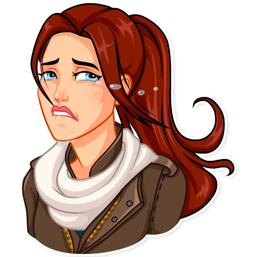 😭 Стикер «Tomb Raider» для Telegram