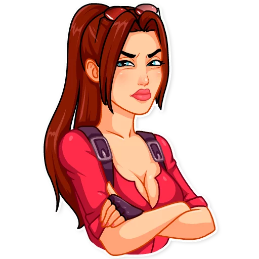 😑 Стикер «Tomb Raider» для Telegram