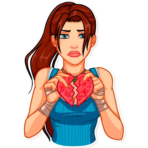 💔 Стикер «Tomb Raider» для Telegram