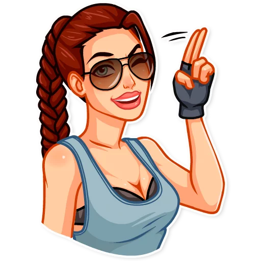 👋 Стикер «Tomb Raider» для Telegram