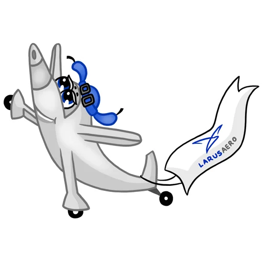 🦆 Стикер «Larus Aero» для Telegram