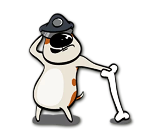 👮 Стикер «Lassie» для Telegram