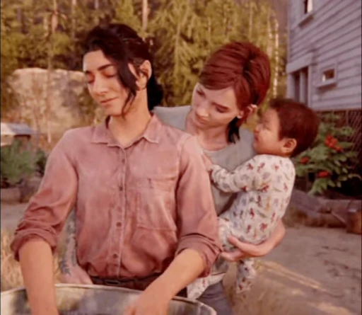 👩‍👩‍👦 Стикер «Last of us» для Telegram