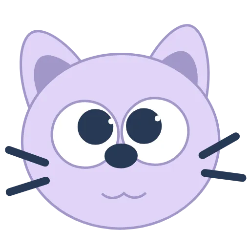 🐱 Эмодзи «Лаванда» для Telegram
