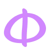 🔵 Эмодзи «Лаванда - фиолетовый простой шрифт» для Telegram