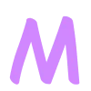 🔵 Эмодзи «Лаванда - фиолетовый простой шрифт» для Telegram