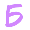 🔵 Эмодзи «Лаванда - фиолетовый простой шрифт» для Telegram