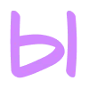 🔵 Эмодзи «Лаванда - фиолетовый простой шрифт» для Telegram