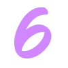 6️⃣ Эмодзи «Лаванда - фиолетовый простой шрифт» для Telegram