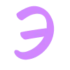 🔵 Эмодзи «Лаванда - фиолетовый простой шрифт» для Telegram